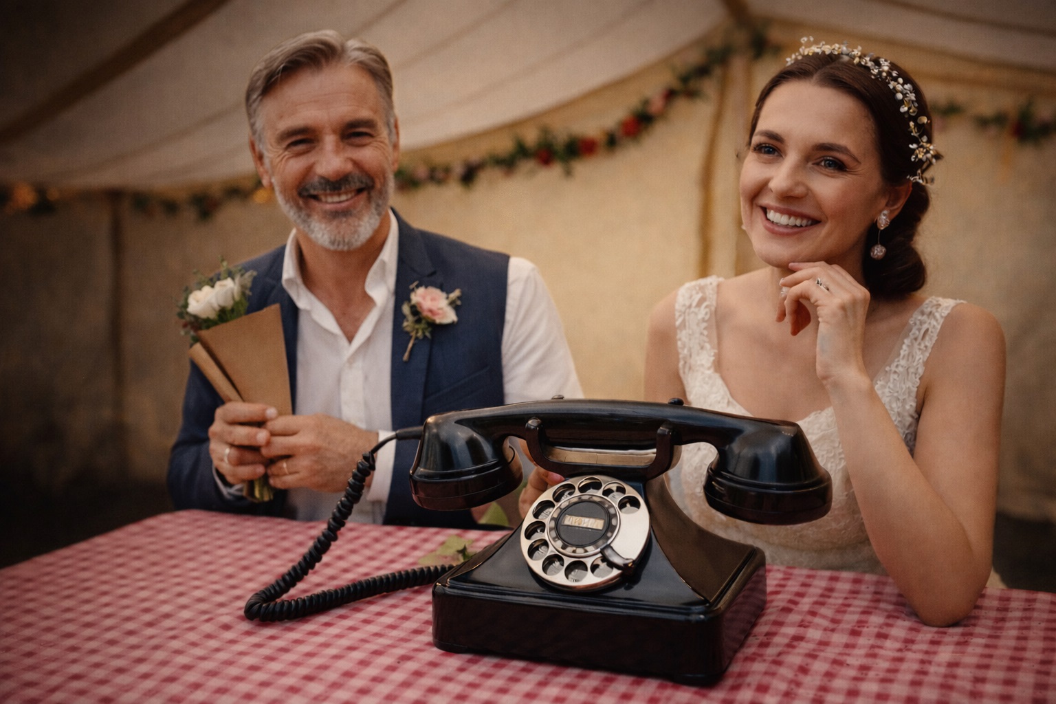 Kolekcia retro telefónov