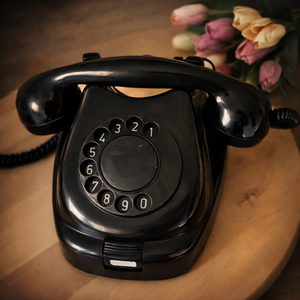 Čierny telefón